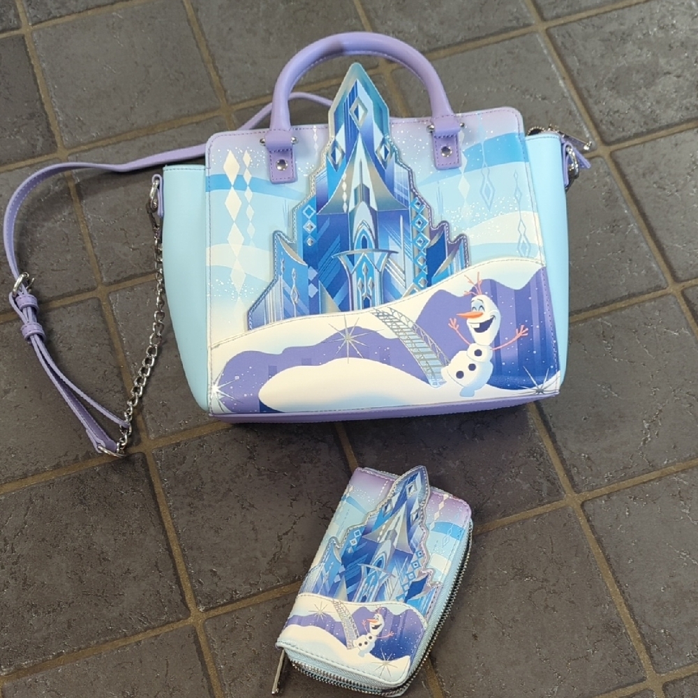 Loungefly Frozen Across The Body Bag With Matching Wallet